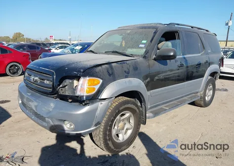 2002 Toyota Sequoia Sr5 V8 z USA, uszkodzony, nr VIN 5TDZT34AX2S059303